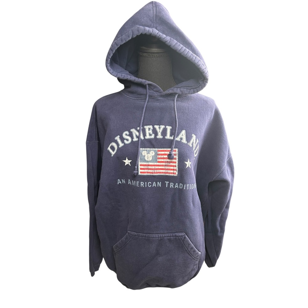 VTG Disneyland Resort Navy blue‎ hooded sweatshirt
